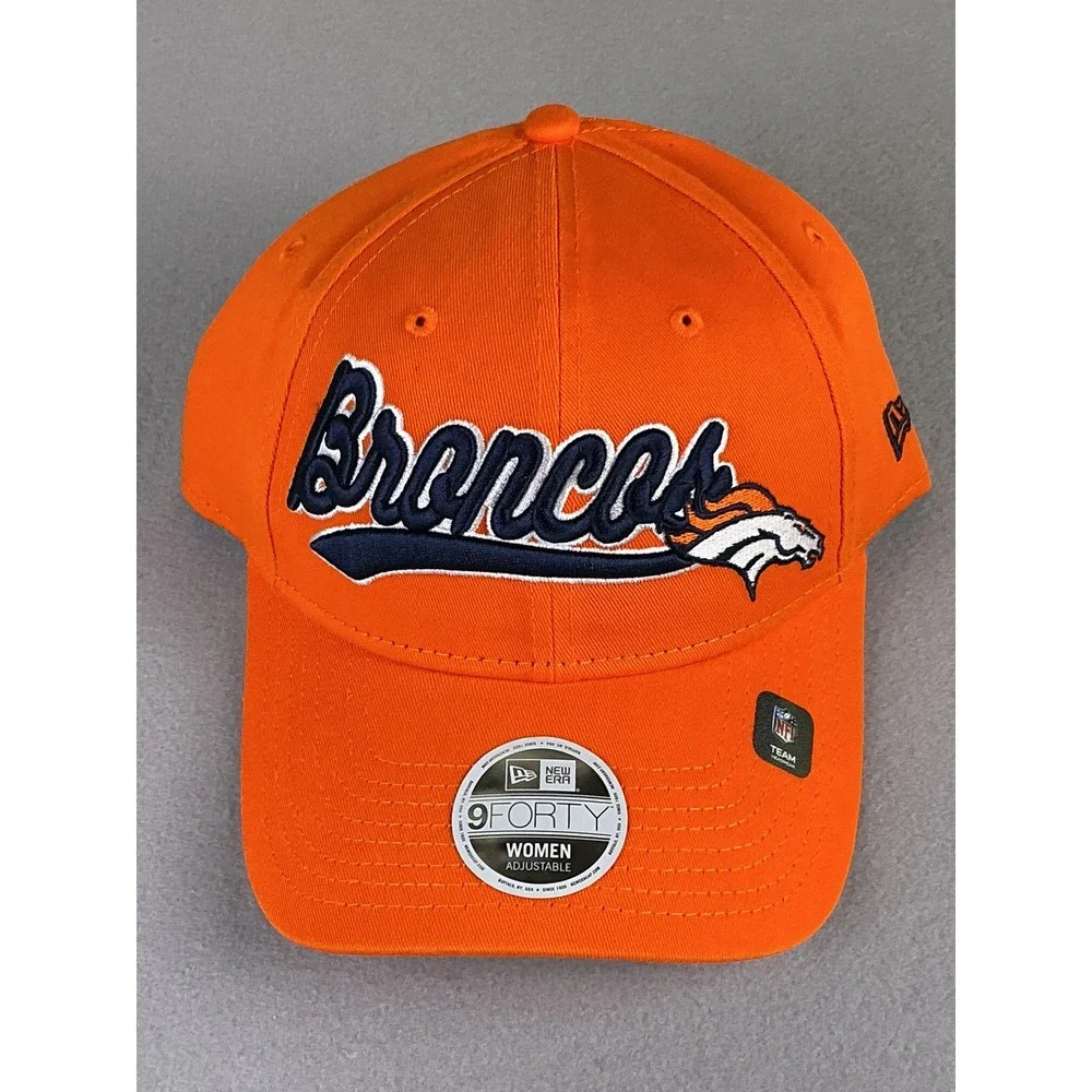 New Era 9FORTY Denver Broncos Women's Orange Adjustable Hat NFL